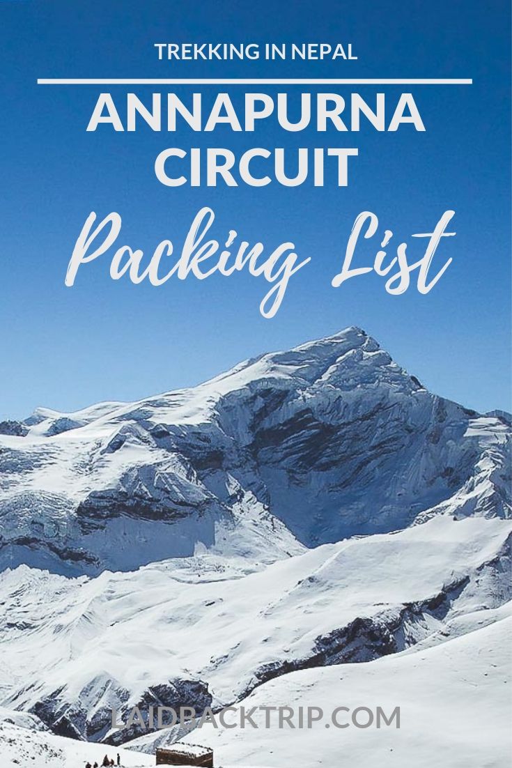 Annapurna Circuit Trek Packing List