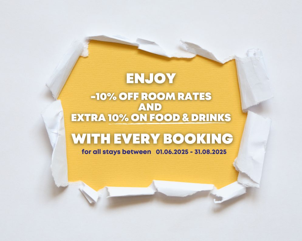 -10% on food & drinks the entire summer!